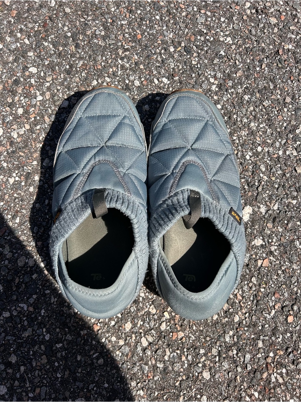 Teva Quilted Slip-On Loafers in Slate Blue